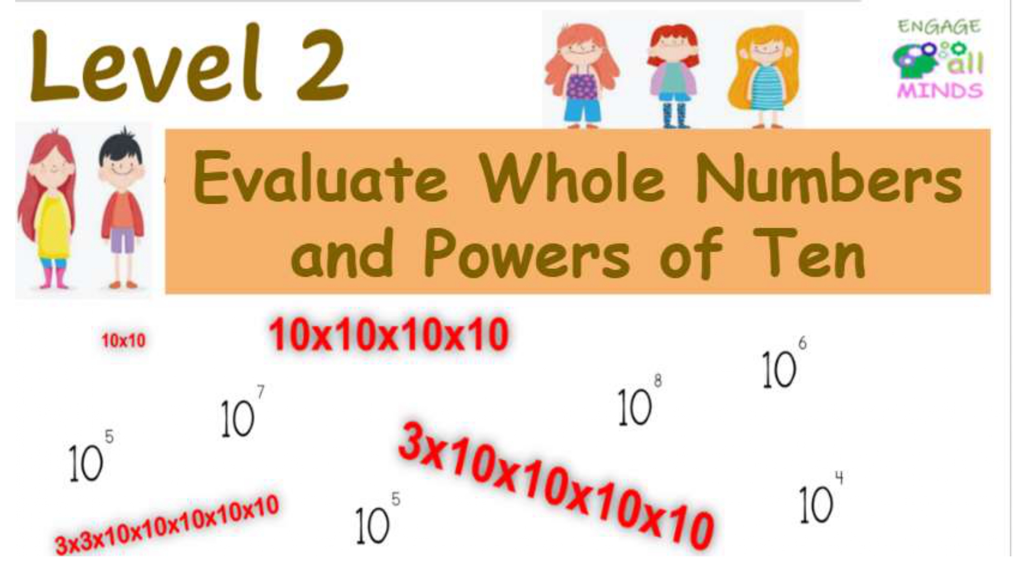 Exponent cover sheet_page-0039 Evaluate Whole numbers and Powers of Ten Level 2 - Image 1