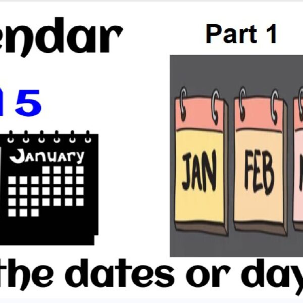 Calendar: Find the dates or days Part 1 Level 5
