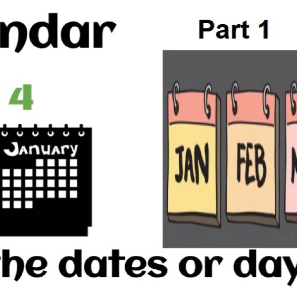 Calendar: Find the dates or days Part 1 Level 4