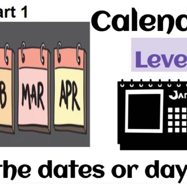 Calendar: Find the dates or days Part 1 Level 1