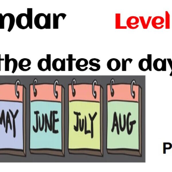 Calendar: Find the dates or days part 2 Level 6
