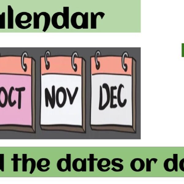 Calendar: Find the dates or days part 3 Level 4