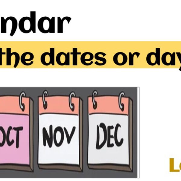 Calendar: Find the dates or days part 3 Level 2