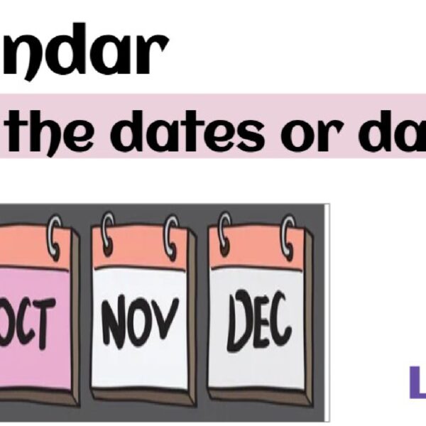 Calendar: Find the dates or days part 3 Level 1