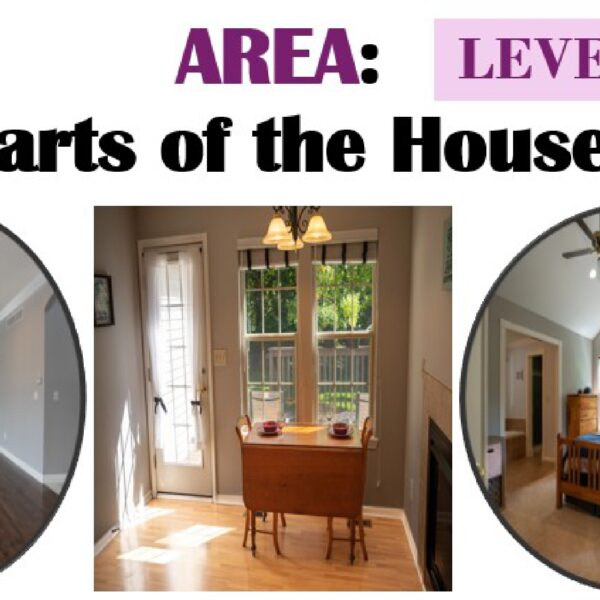 Area: Parts of a house Level 1