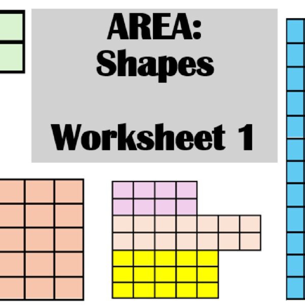 Area: Shapes Worksheet 1 Level 3