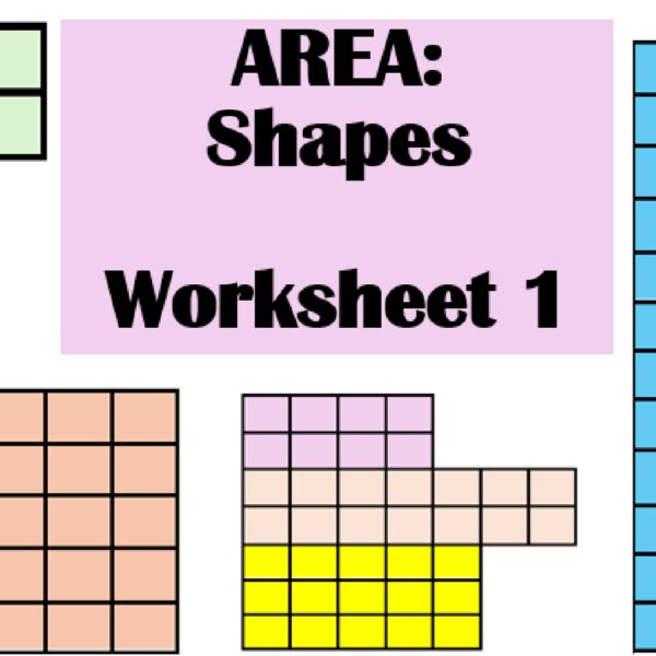 Area: Shapes Worksheet 1 Level 1
