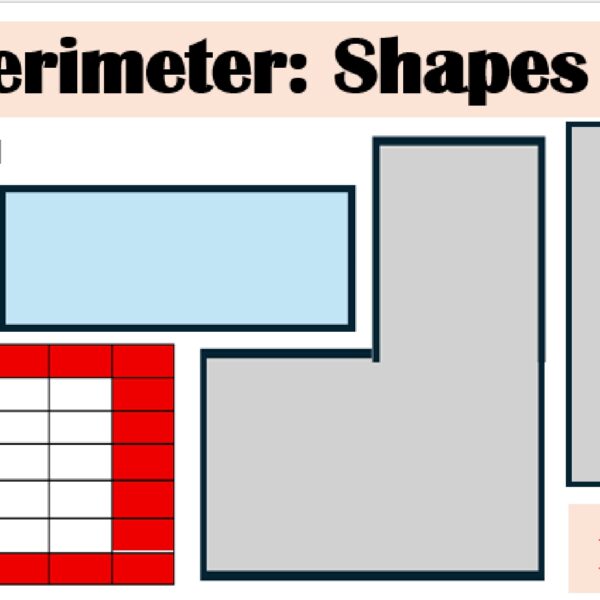 Perimeter: Shapes worksheet 1 Level 6