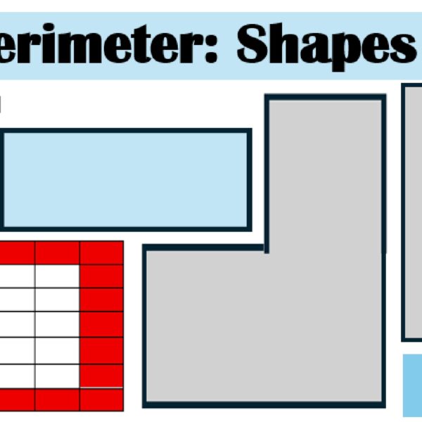 Perimeter: Shapes worksheet 1 Level 5
