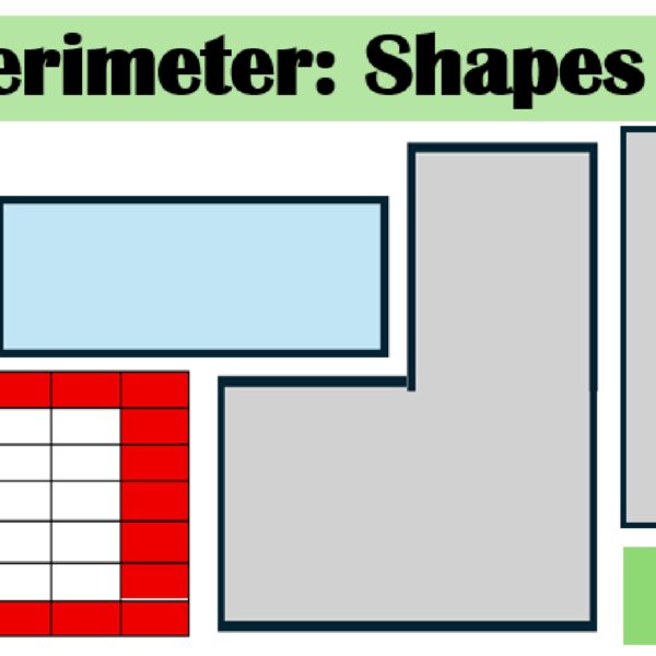 Perimeter: Shapes worksheet 1 Level 4
