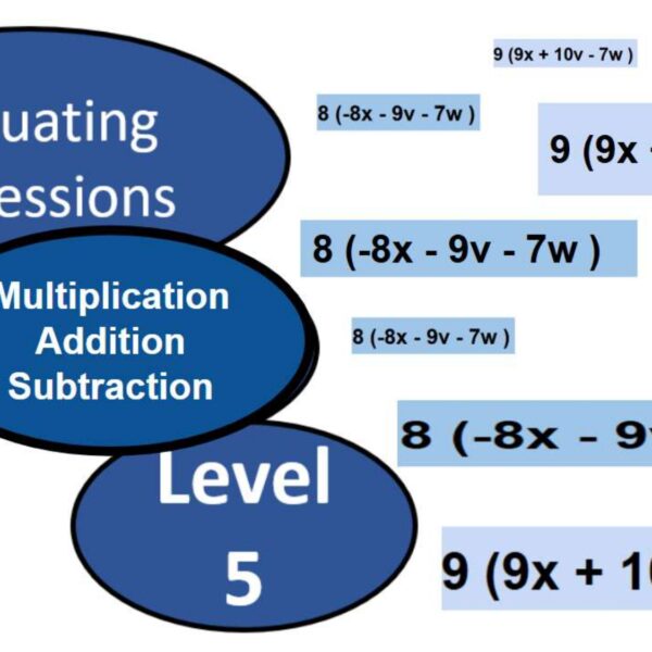 Expressions Multiplication/Addition/Subtraction Level 5