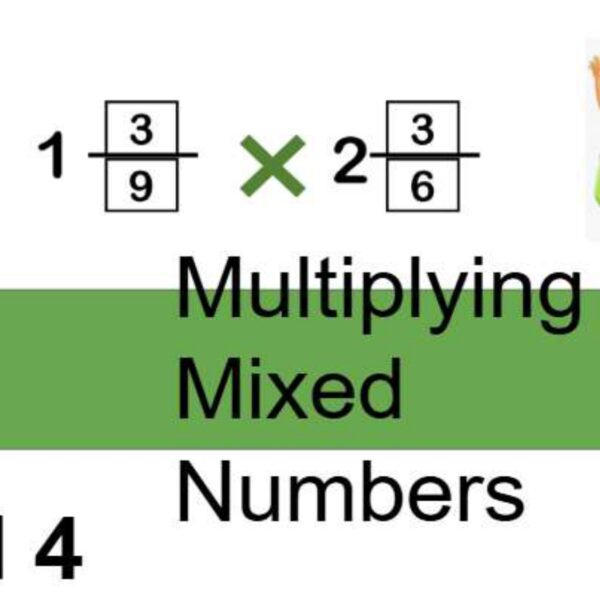 Multiplying Mixed Fractions Level 4