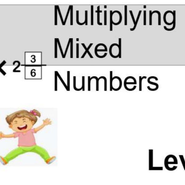 Multiplying Mixed Fractions Level 3
